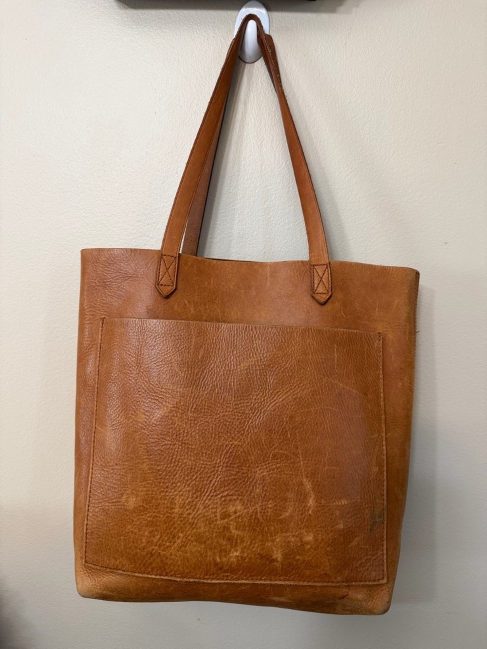 Madewell Cognac Leather Tote